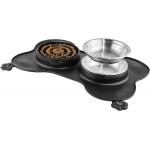Elevated Pet Slow Eating Dog Bowl Dispenser Anti Tipping for sale