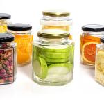 Customized Shape 250ml 300ml 400ml 500ml Hexagonal Shape Glass Honey Jars