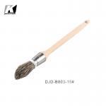 Multifunctional Round Natural Bristle Paint Brush For Painting 217x15x12mm for sale