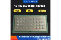 China PINPAD 40 key LED waterproof metal keyboard GZ-C001055 R232 interface supplier