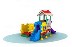 China Residential Area Kids Plastic Playground Equipment High Security Long Using Life supplier