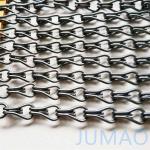 Space Divider Metal Chain Link Curtains Fly Screen Curved Andulated