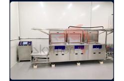 China Semi Automatic Industrial Ultrasonic Cleaner Moving Lifting System 38L 200L 960L supplier