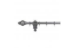 China Extendable Window Curtain Rod Set Customized Curtain Pole Accessories supplier