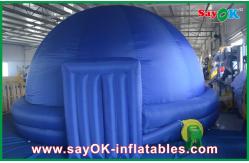 China Dia 5m Blue Inflatable Planetarium Dome Tent Watching Movie Use supplier