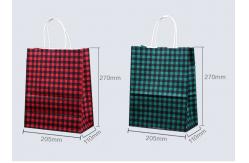 China Recyclable 128gsm White Kraft Paper Shopping Bag With Drawstring Handle supplier