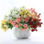 Wholesale Wedding Home Decoration Scene Rose Bouquet Artificial Silk Flowers Bouquet for sale