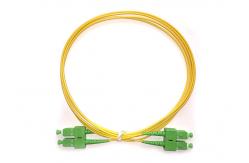 China G652D Singlemode Riser Rated Duplex SCAPC-SCAPC Fiber Optic Patch Cables supplier