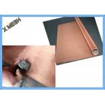 Copper Fine Micro Screen Woven Metal Wire Mesh 30m Length Abrasion Resistant for sale