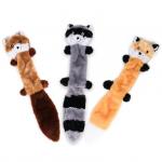 Manufacturer no stuffing squeaky fox squirrel raccoon bea for sale