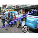 China 2 Lane Inflatable Bungee Run / Inflatable Sport Games Bungee Run For Children for sale