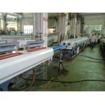Plastic pvc Pipe Extrusion Line , Double Screw Twin Pipe Extrusion Line for sale