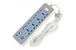 China Home Desk Mount Power Strip European Style Plug Intelligent USB Lightning Fast Charging supplier