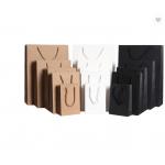 Custom Takeaway Paper Bags Or Food Delivery Black White Brown for sale
