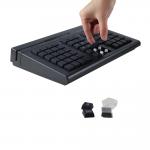 RJ45 Connector 60 Keys POS Programmable Keyboard With Magnetic Card Reader for sale