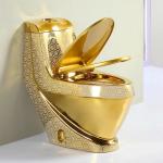 Floor Mounted ODM Bathroom Toilet Bowl One Piece Ceramic Toilet Commode 3L / 6L Flushing for sale
