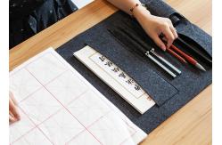 China 106*38cm Portable Felt Desk Pad For Practising Chinese Calligraphy supplier