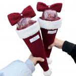 Christmas bouquet, Christmas Eve single bow apple cone bouquet, handmade diy material package, Christmas gift for sale