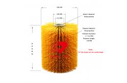 China Cleaning And Message Nylon PP Cow Body Brush With Motor supplier