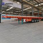 3 Axles 4 Axles 30t 40t Flatbed Flat Bed Container Semi-Trailer For Africa