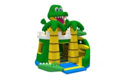 China Frog Indoor Inflatable Jumper Bouncer Castles Slide Waterproof And Fireproof supplier