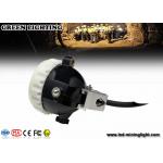 10000lux High Brightness LED Mining Headlamp , 3.7V 6.6Ah Underground Cap Lamps