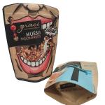 3.5g Mylar ziplockk Stand Up Bags CMYK Printed flat foil pouches HACCP for sale