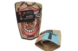China 3.5g Mylar ziplockk Stand Up Bags CMYK Printed flat foil pouches HACCP supplier