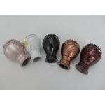 Ceiling Mounted Plastic 10cmx28mm Gold Curtain Rod End Caps for sale