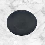 Cafeterias Black Melamine Salad Plate Durable Imitation Porcelain for sale