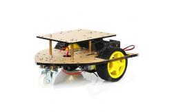 China Double-layer Robot Car Chassis With Two Deceleration DC Motor supplier