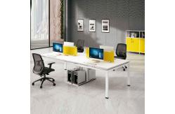 China White 4 Person Office Cubicle Workstation Staff Open Workstation supplier