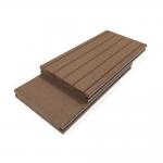 Brushed Wood Plastic Composite WPC Floor Decking Boards 4.8 M Outdoor for sale