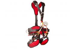 China Area Limitation Full Body Harness Belt Construction Red And Black OEM ODM Available supplier