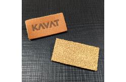 China Custom Embossed Faux Leather Patches Heat Press Labels For Jeans Denim supplier