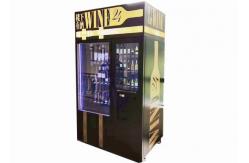 China Hotel FCC Wine Bottle Vending Machine With Refrigerator Elevator supplier
