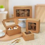 Food Grade Windowed Cake Boxes with Customized Design and Shape