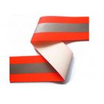 Red / Green Safety Reflective Fabric Tape , Retro Sew On Reflective Tape For Clothing for sale