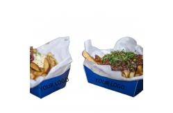 China Custom Disposable Food Containers for Fast Food Hamburger French Fry Boxes supplier