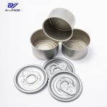 Mussel / Pineapples Tin Round Box D73mm Tin Can Food Packaging for sale
