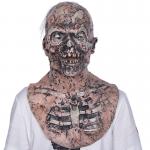 Full Head Skeleton Latex Masks Realistic Burned Face Ghost For Adult for sale
