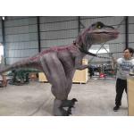 Life Size Red Striped Raptor Costume Smoke Effects for sale