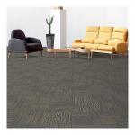 Striped Commercial Modular Carpet 50x50cm PP Tiles With Bitumen Backing for sale