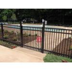 High-Strength Iron Frame Palisade Tubular Fence Security Fence Panel Square Hole Hot Dip For Driveway Gates for sale