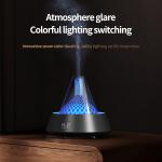 Aromatherapy Flame Effect Air Humidifier Machine White Black Color for sale