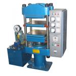 HG / T3034-1999 Motor Driven Rubber Testing Equipment , Flat Vulcanizing Machine 25 T 0℃-200℃ for sale