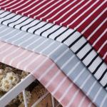 Soft Striped Material Fabric 140gsm T-Shirt Lycra Cotton Yarn Dyed Cloth for sale