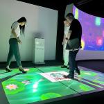 Removable Ground Floor Projection 3300 Lumens For Amusement Park for sale