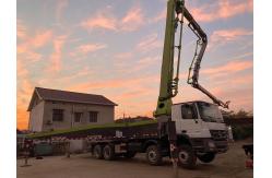 China Zoomlion 60 Meter ACTROS 4141 Used Concrete Pump Truck For Transportation supplier