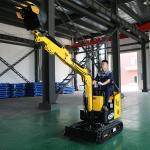 Electric Engine Small Digger Road Construction Lithium Crawler Mini Excavator With Cab